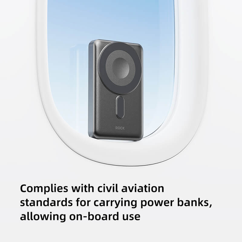 Rock PD 20W 5-in-1 Magnetic Wireless Power Bank with Built-in Cables and Stand P50