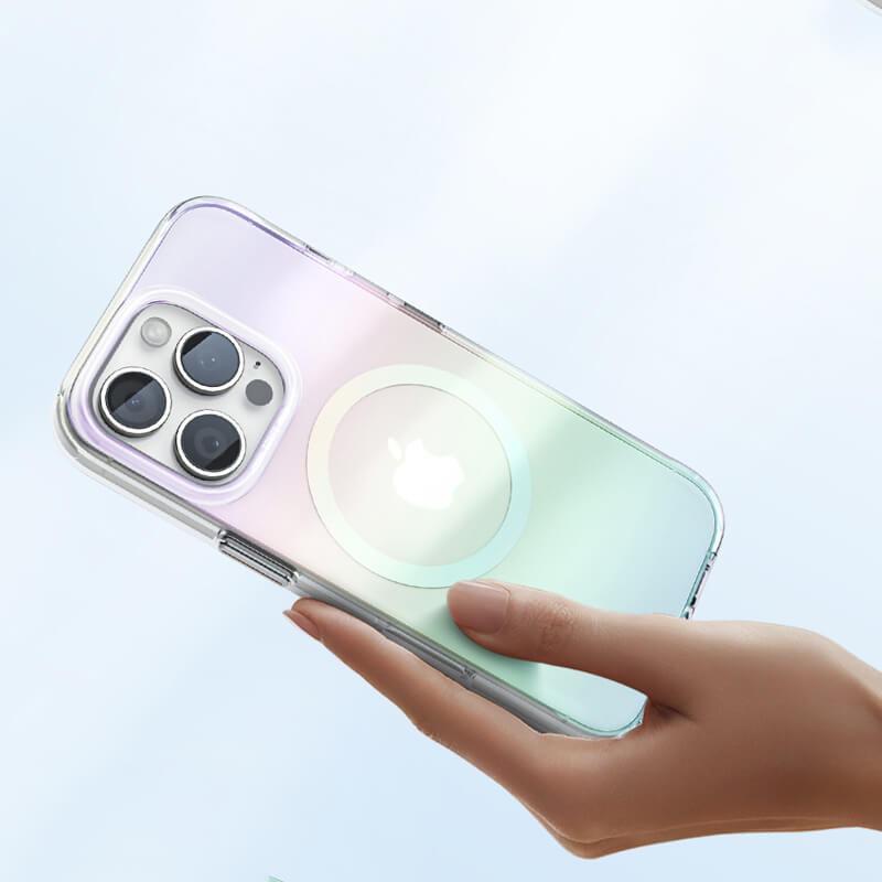iPhone 16 Grace Series Semi Transparent Magsafe Gradient Phone Case
