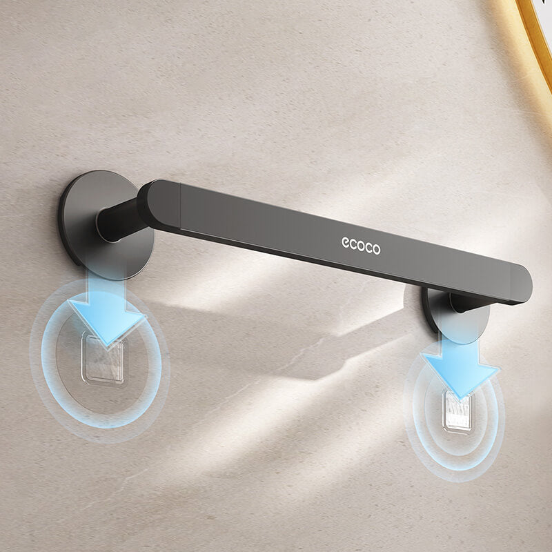 Mobie No Drill Adhesive Mount Space Aluminum Towel Rack 60cm E24092