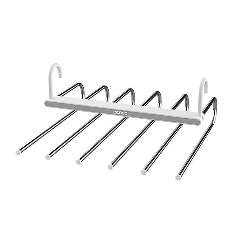 Mobie Space Saving 6 in 1 Multi Functional Folding Hanger for Pants Ties and Belts E2020