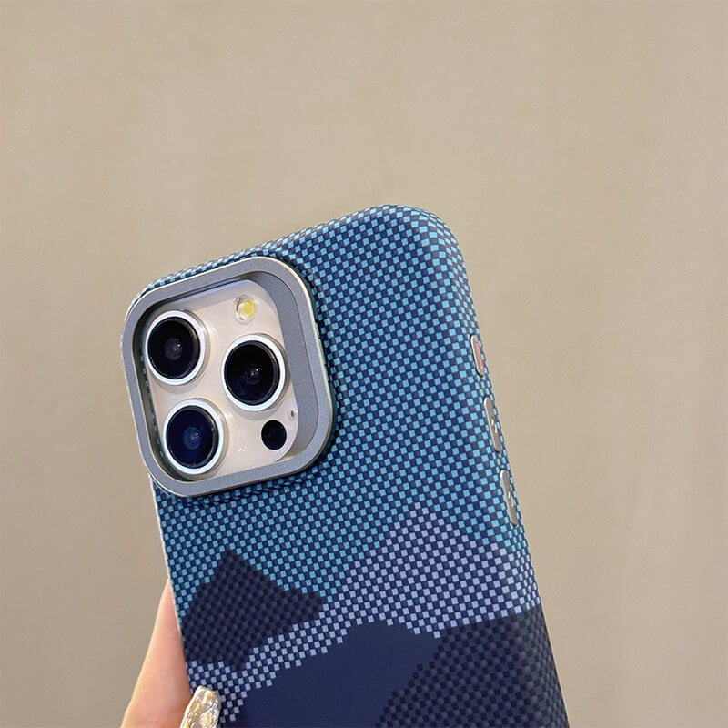 iPhone 13 Pro Mountain River Series MagSafe Phone Case With Lens Stand