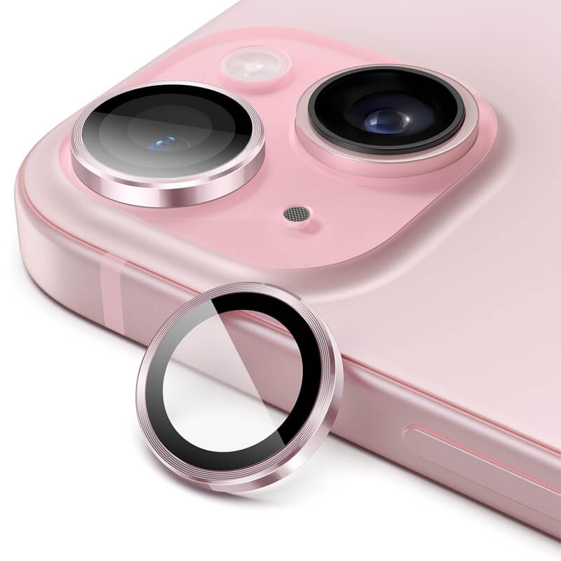 9H Multicolor Tempered Glass Compatible with iPhone 15 Individual Camera Lens Cover Protector