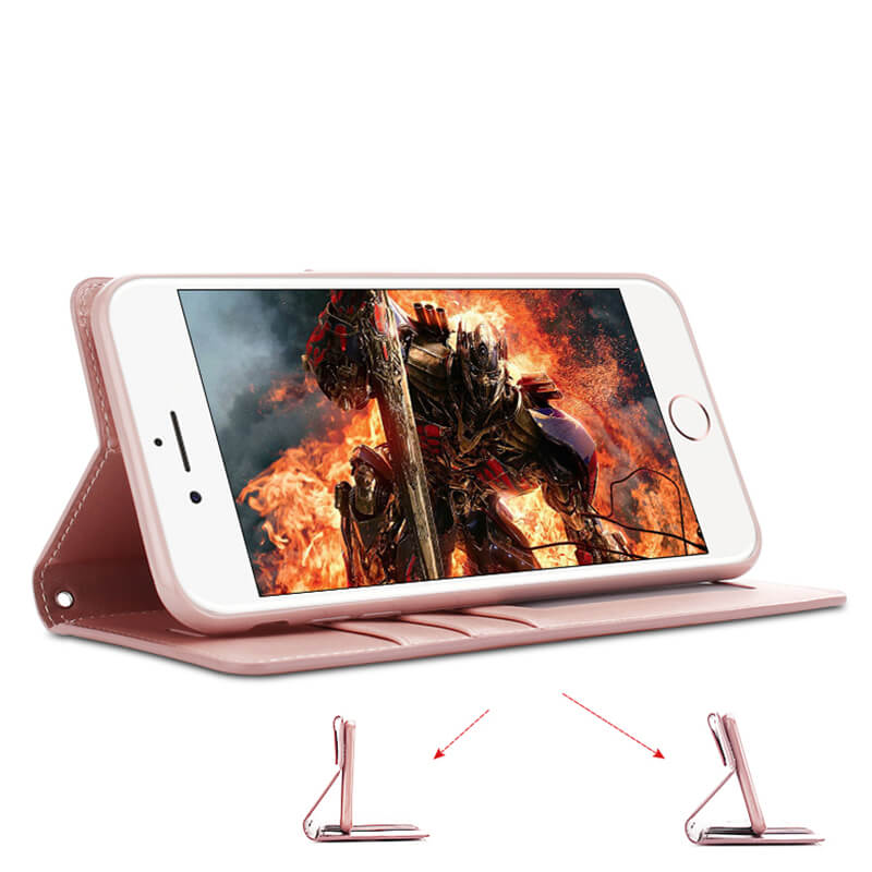 iPhone 5/5SE Hanman Mill Series Leather Wallet Flip Case