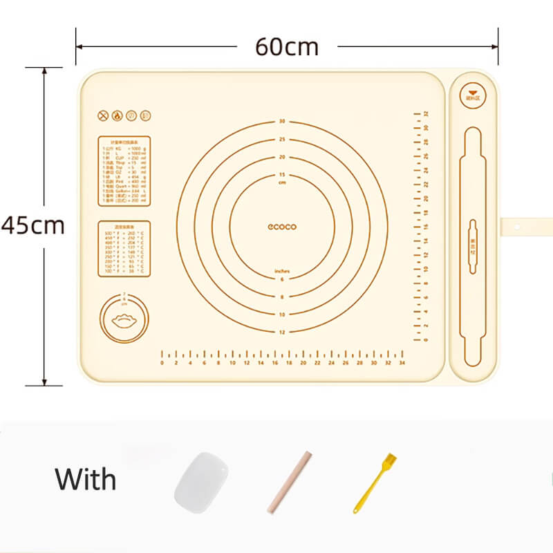Mobie Food Grade Silicone Baking Mat for Kneading and Rolling 60x45cm E23123