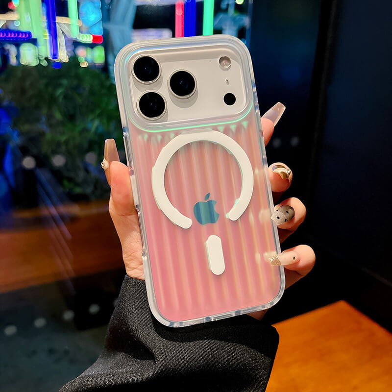 iPhone 17 Pro Max Corrugated Glitter Series Phone Case