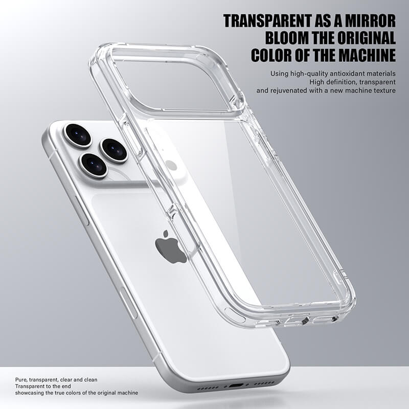 iPhone 17 Pro Max Aurora Series Crystal Transparent Phone Case