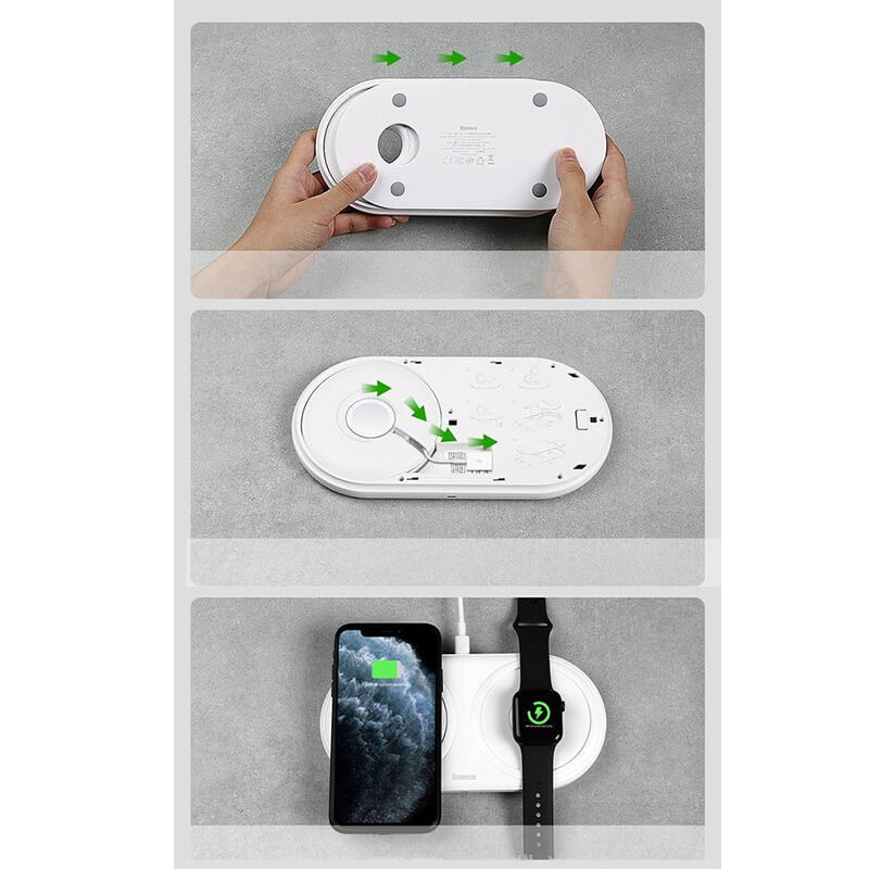 Baseus Planet 2-in-1 10W Wireless Charger Android iP Mobile Phones W511