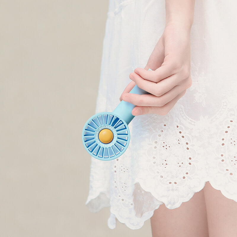 Rock Mini Portable USB Rechargeable Handheld Fan