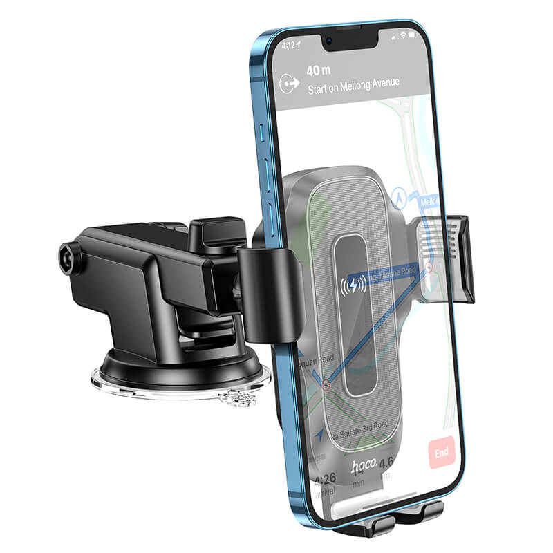 hoco. Wise Automatic Induction Wireless Fast Charging Car Phone Holder HW3