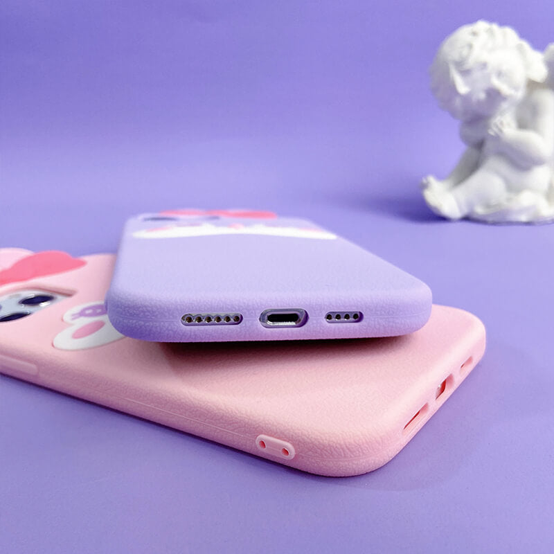 iPhone 14Pro Max Q Uncle Cute Bunny Silicone Phone Case