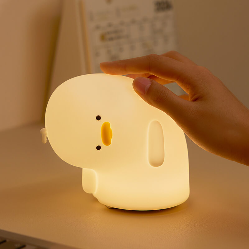 Mobie Adorable Crooked-Neck Duck Silicone Touch Night Light