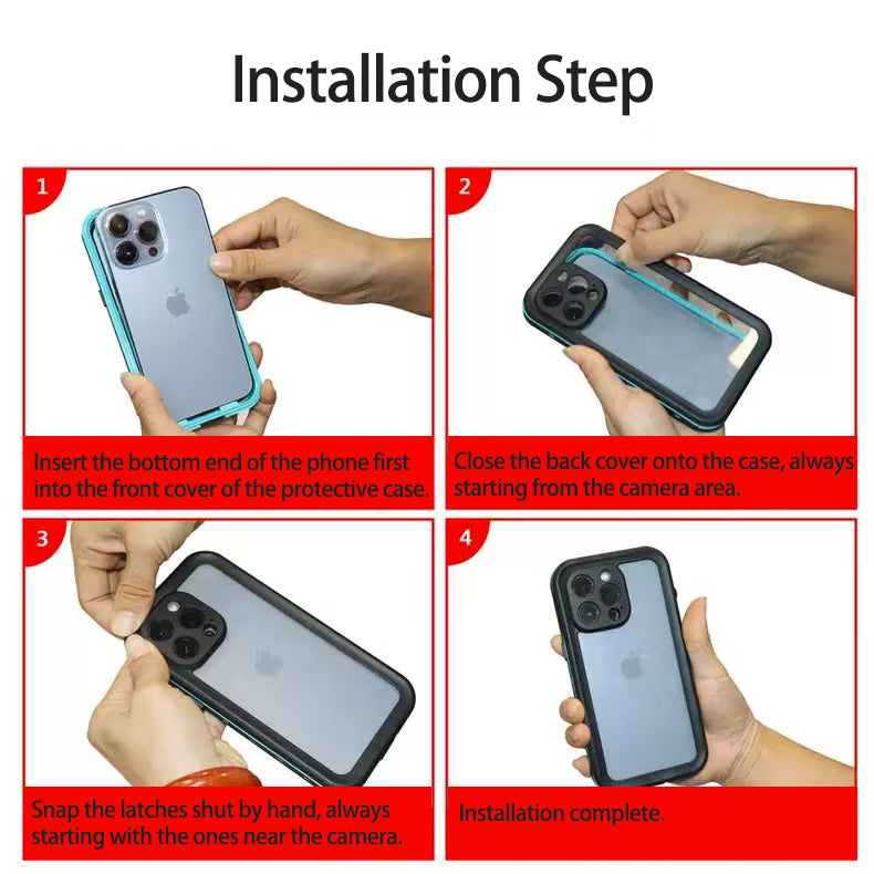 iPhone Xs Max Redpepper IP68 Waterproof Anti-Fall 2M Submersion Ultimate Protection Case