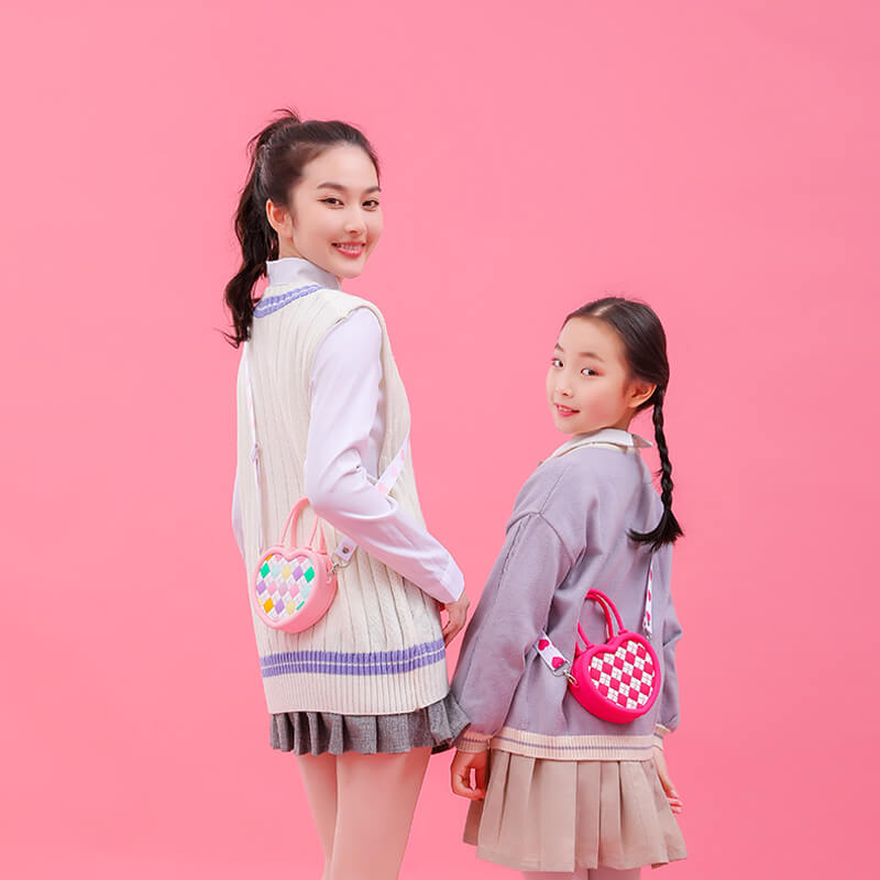 Diamond Love Q Uncle Silicone Children's Dual-use Bag