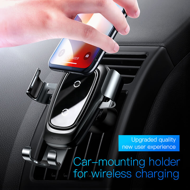 Baseus Metal Wireless Charger Gravity Car Mount 10W WXYL-B0A