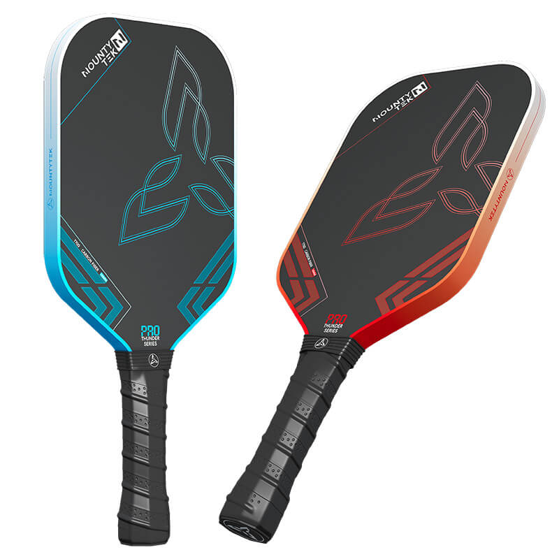 Mobie T700 Carbon Fiber Pickleball Paddle Set 2 Pack with 2 Balls