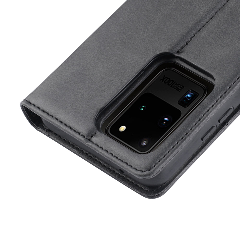 Samsung Galaxy S22 2022 Hanman Miro Leather 2-in-1 Wallet Case with Magnetic Back