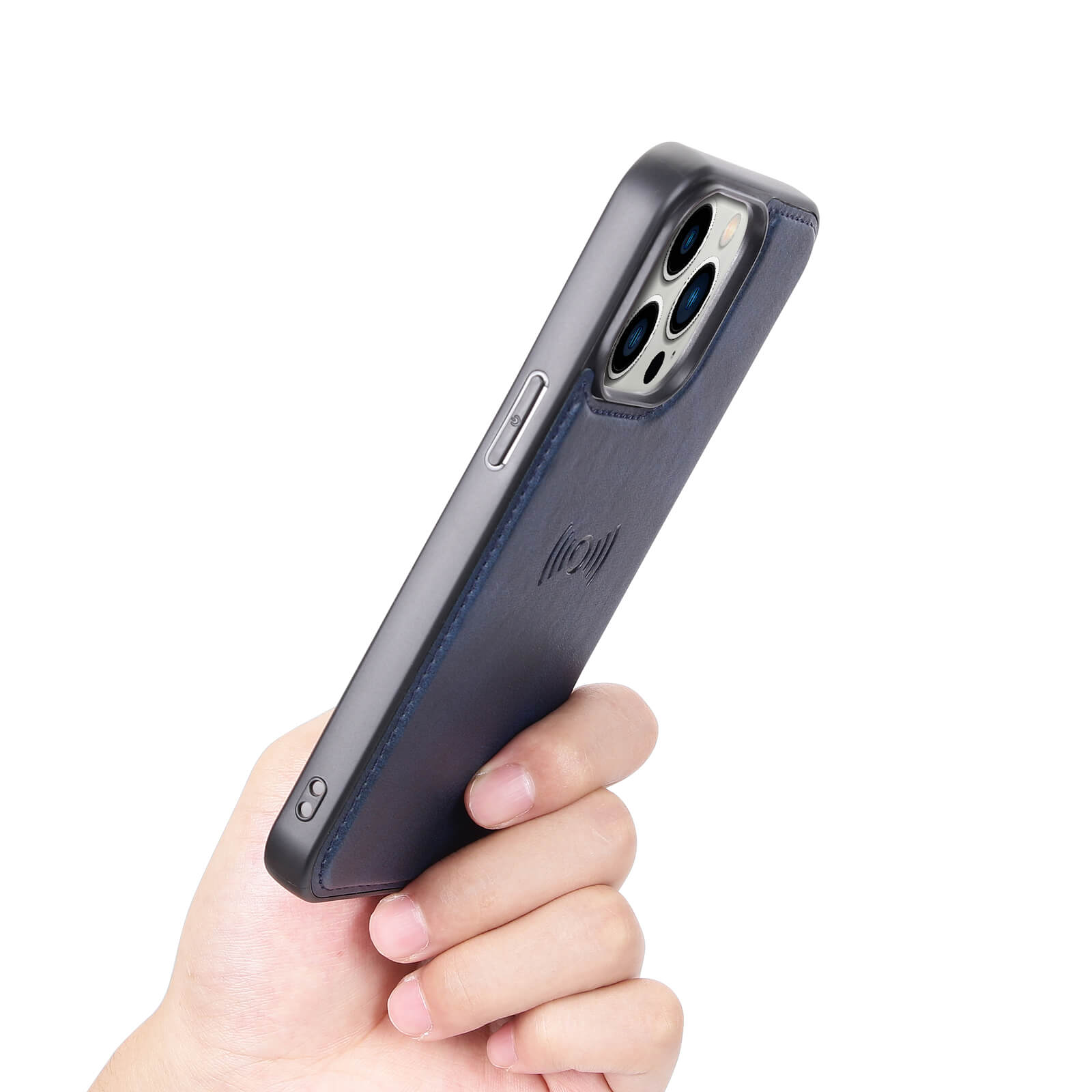 Hanman Miro Leather 2-in-1 Wallet Case with Magnetic Back Compatible with iPhone 13 Pro Max