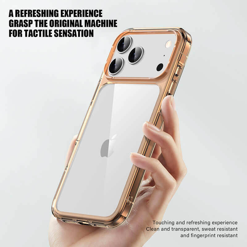 iPhone 17 Pro Max Aurora Series Crystal Transparent Phone Case