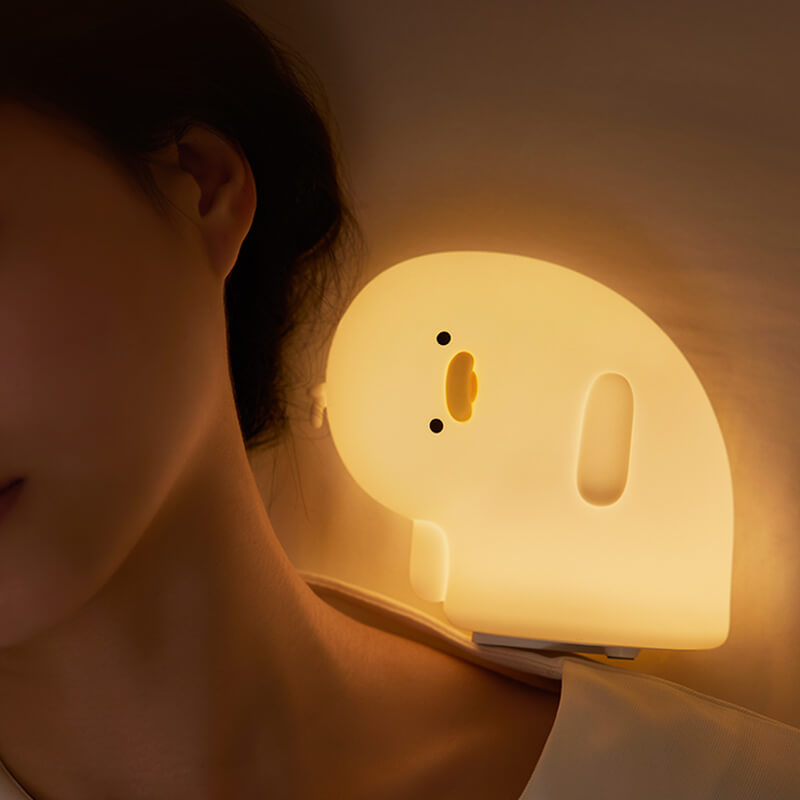Mobie Adorable Crooked-Neck Duck Silicone Touch Night Light