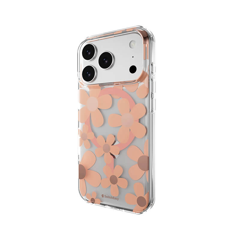 iPhone 17 Pro Fleur 3D Patterned Series Shockproof MagSafe Phone Case
