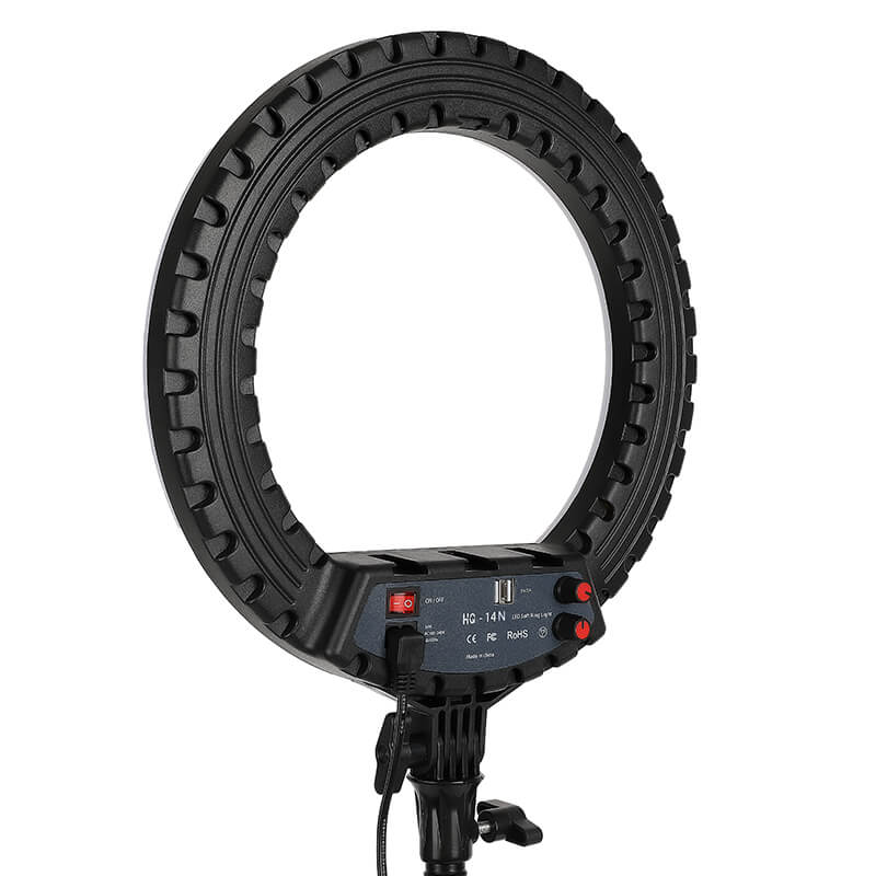 HQ 14 inch(33cm) LED Soft Ring Light with 3 Phone Holders