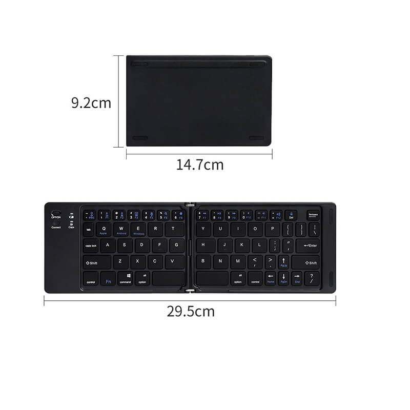 Coteci Portable Wireless Folding Bluetooth Keyboard