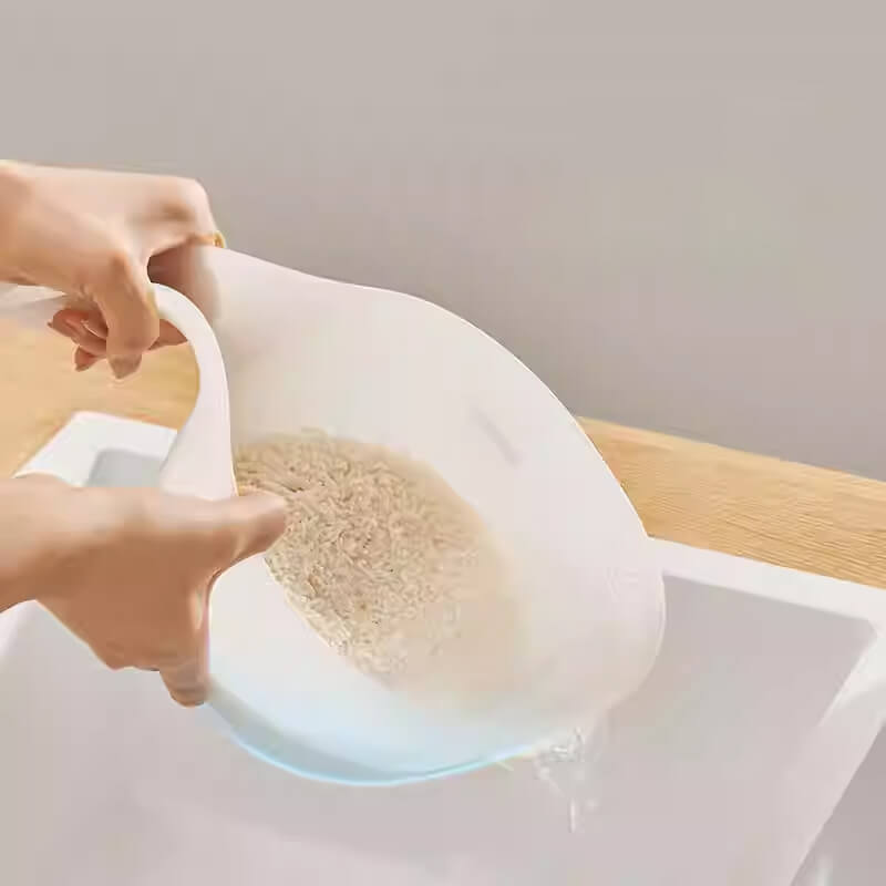 Mobie Dual Layer Kitchen Colander Strainer For Blanching Draining And Storage E24160