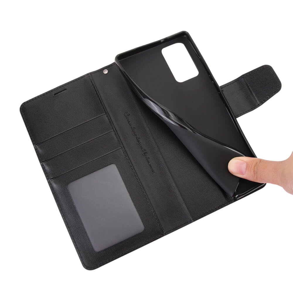 Samsung Galaxy Note 10 2019 Hanman Mill Series Leather Wallet Flip Case