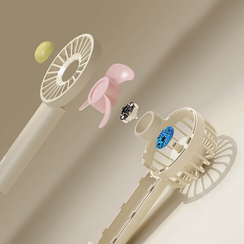 Rock Mini Portable USB Rechargeable Handheld Fan