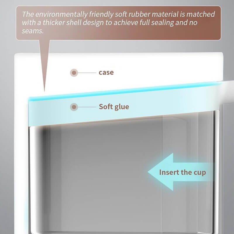 Mobie Wall Mounted Spice Organizer with Sealed Containers and Spoons E2007