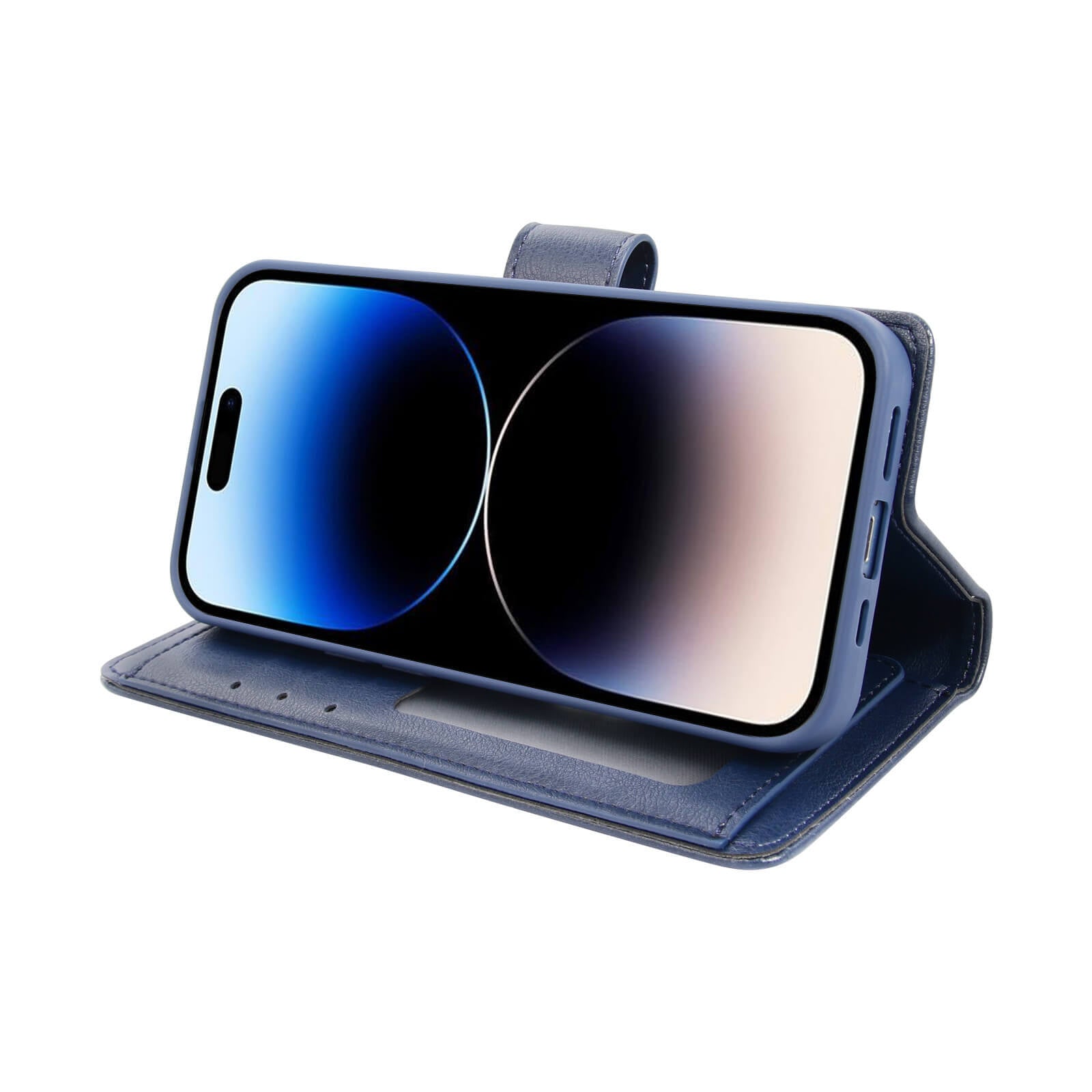 Samsung Galaxy S23 Plus 2023 Hanman Mila Series Leather Dual Wallet Filp Case