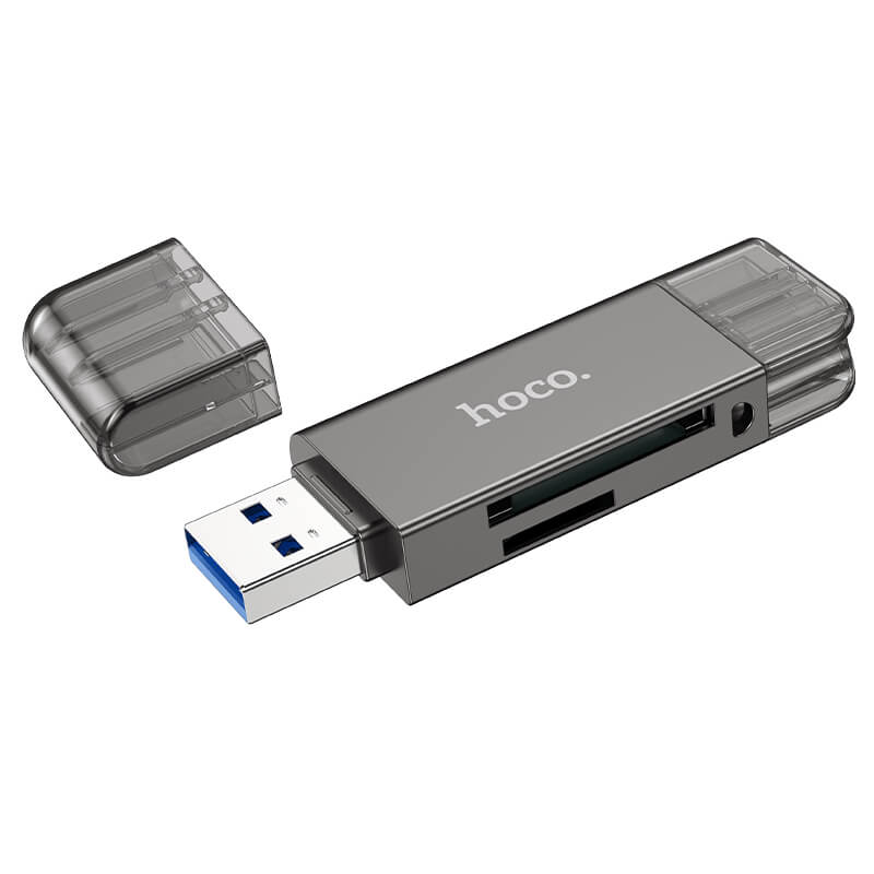 hoco Dual Slot USB-C & USB-A Card Reader HB39