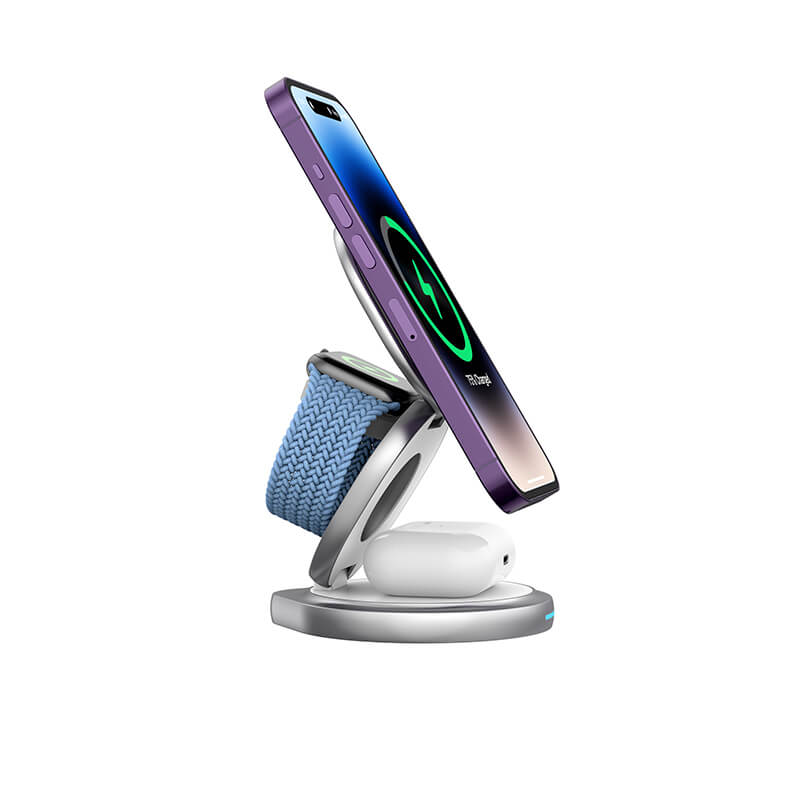 Mobie 3-in-1 Foldable Magsafe Wireless Fast Charger 15W