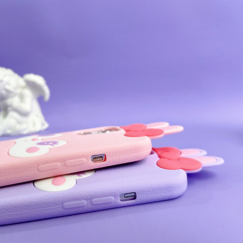 iPhone 13Pro Max Q Uncle Cute Bunny Silicone Phone Case