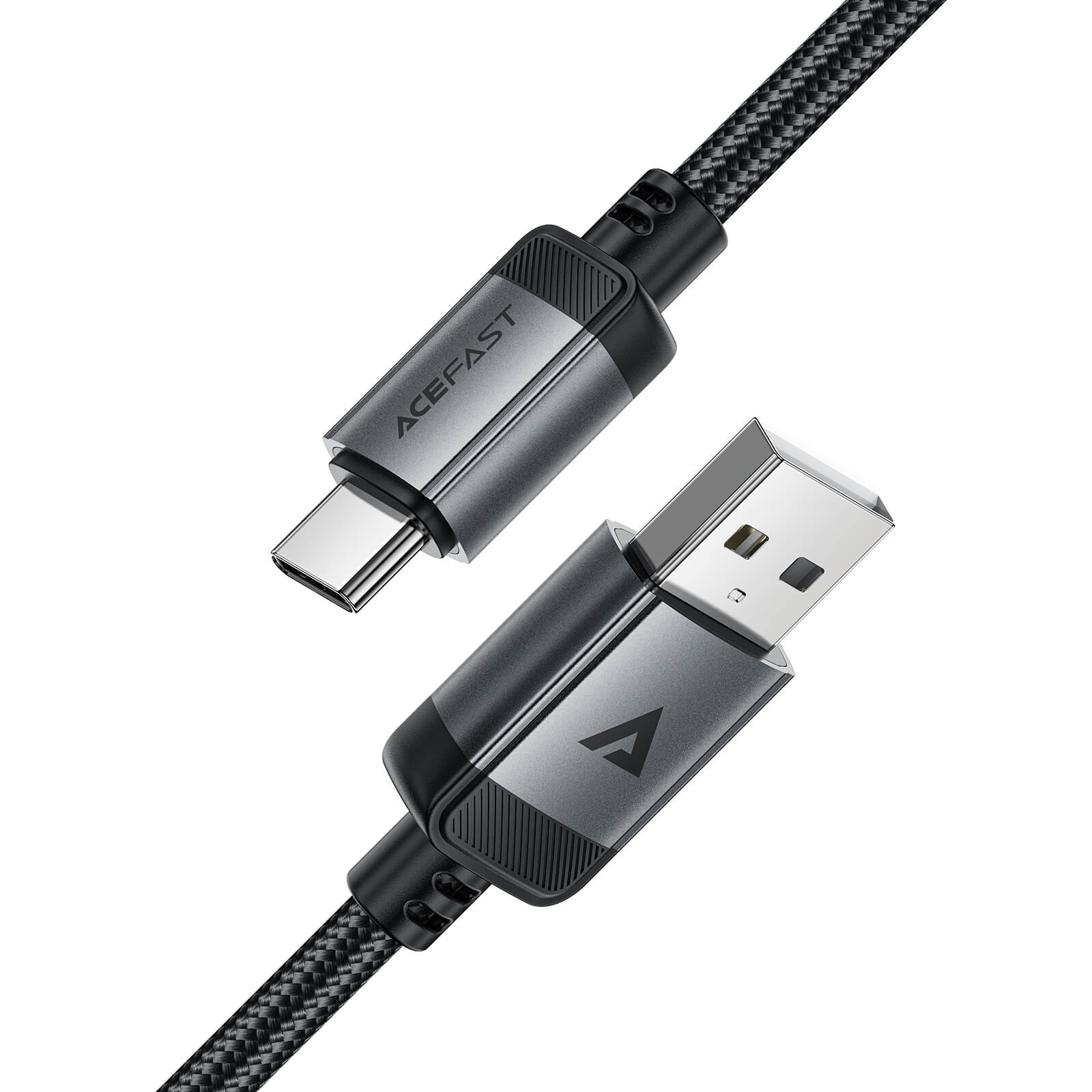 Acefast USB-A to USB-C 3A Fast Charging Aluminum Alloy Braided Data Cable 1.2m