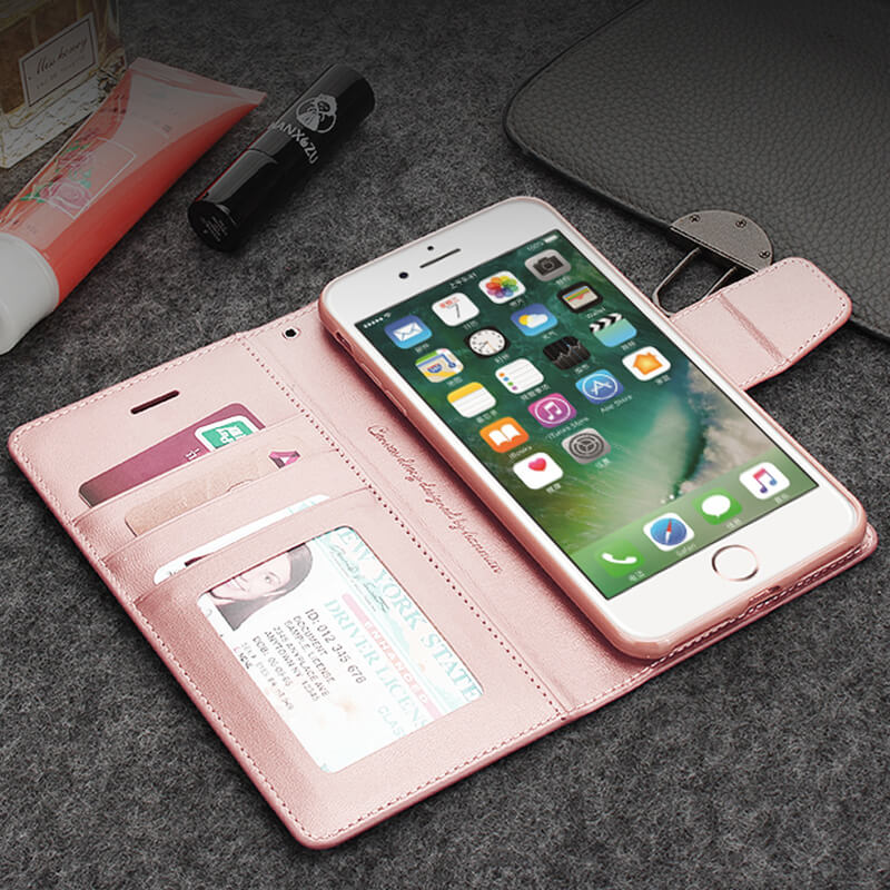 iPhone 5/5SE Hanman Mill Series Leather Wallet Flip Case