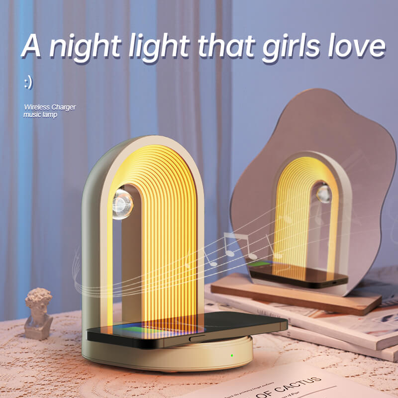 Mobie Wireless Charging Bluetooth Speaker Night Lamp 15W U3
