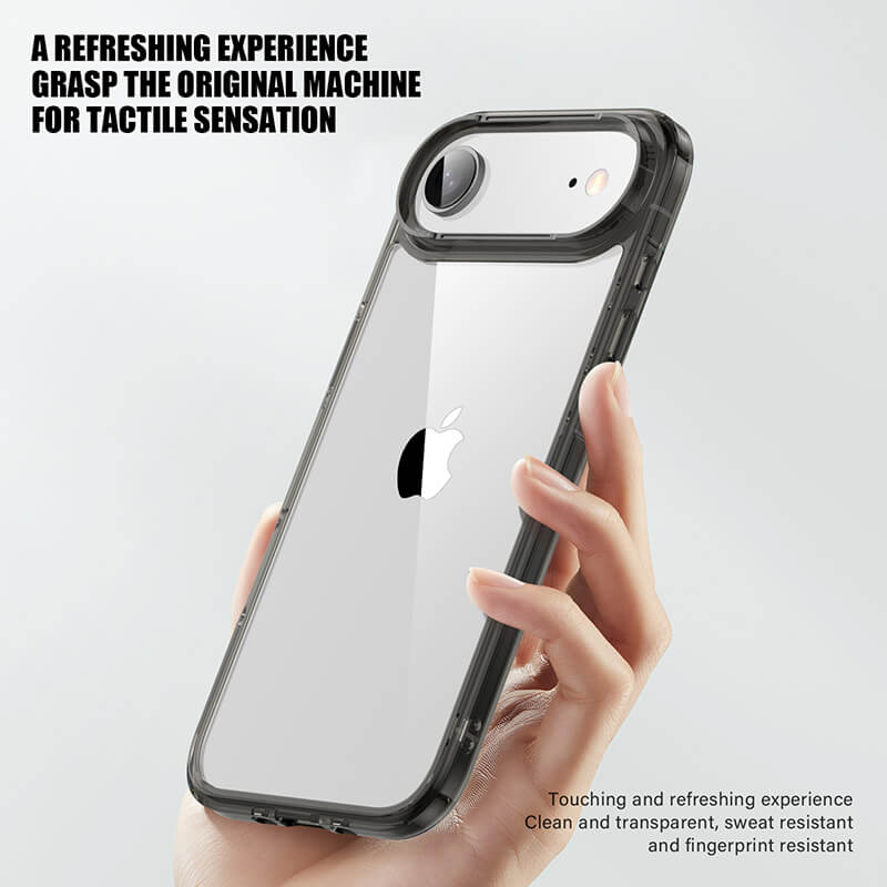 iPhone 17 Air Aurora Series Crystal Transparent Phone Case