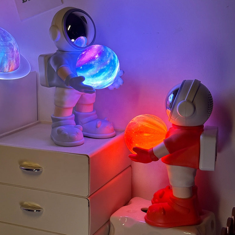 Mobie Compact Multifunctional Astronaut Ornament Bluetooth Speaker Night Light YM-127
