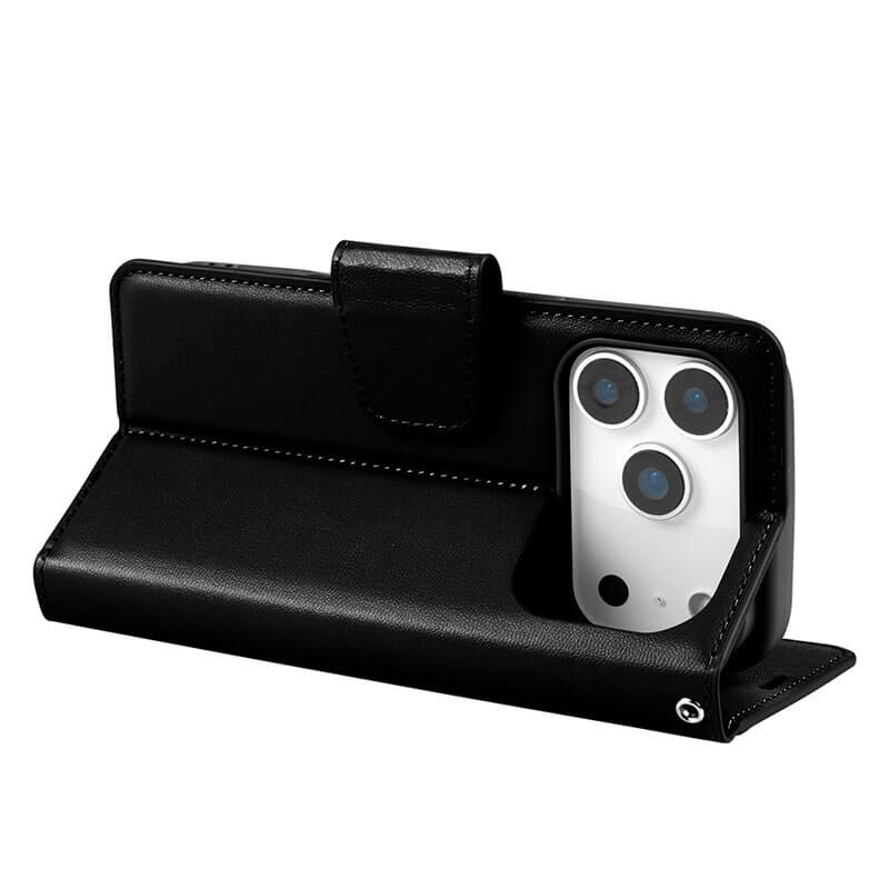 iPhone 17 Pro Max Hanman Mill Series Leather Wallet Flip Case