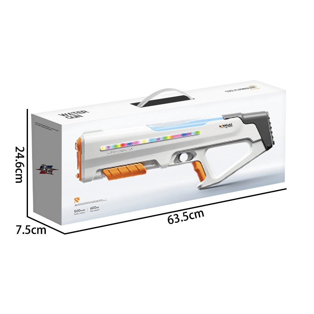 Mobie Auto Suction Electric Water Gun with LED Lights for Kids 8+