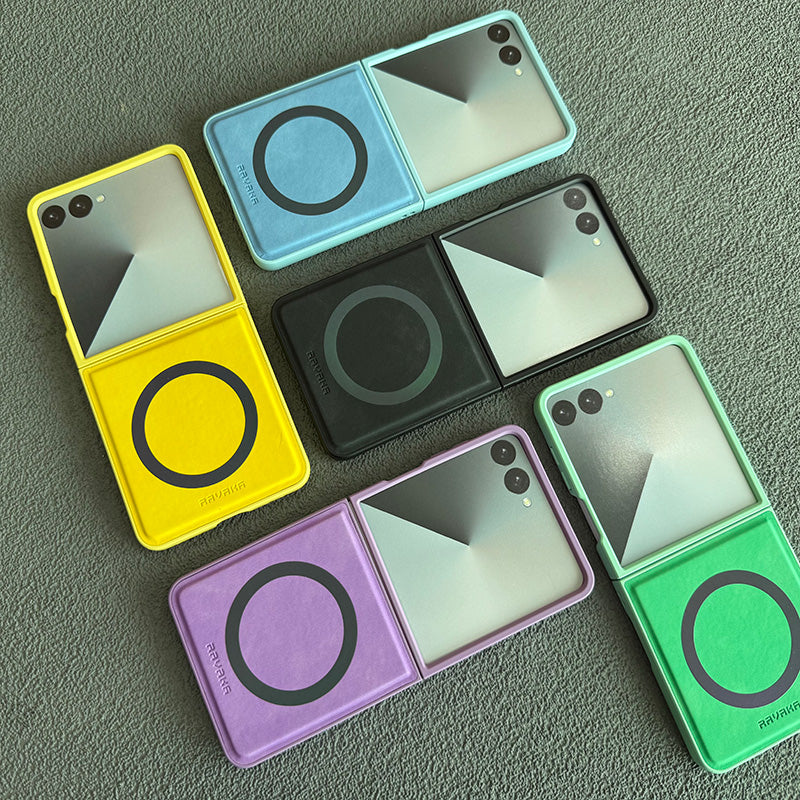 Samsung Galaxy Z Flip 7 2025 Lucas Series Premium Leather Phone Case