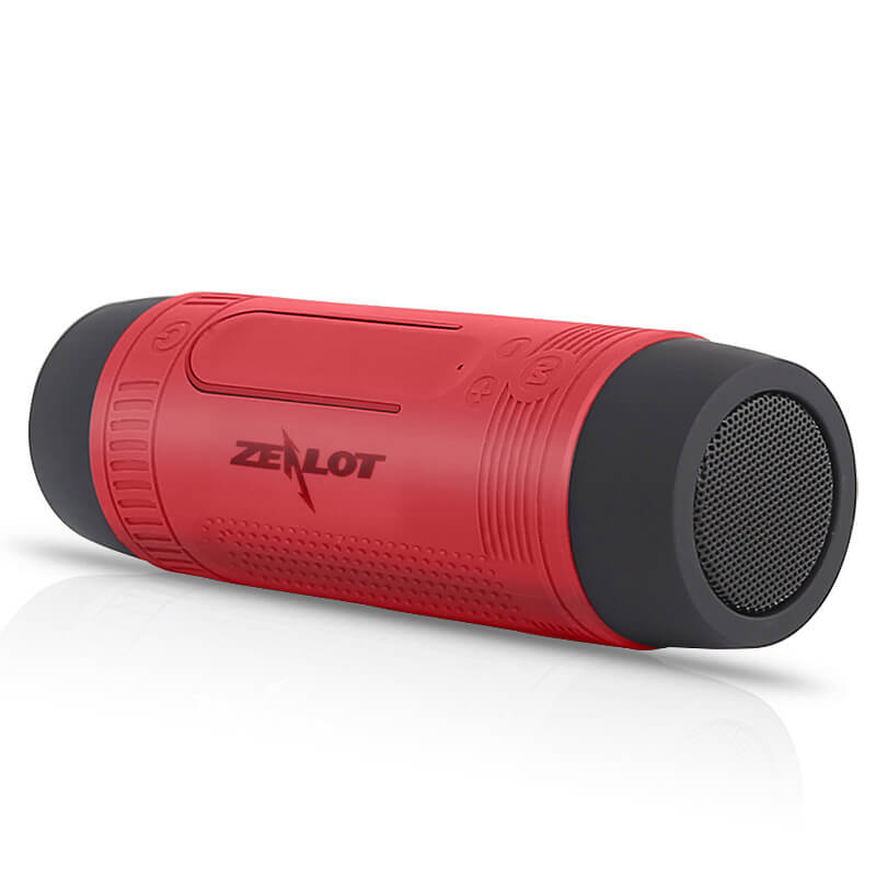Zealot Outdoor Bluetooth Speaker with Powerful Bass Flashlight and Power Bank S1