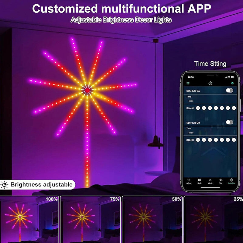 Mobie Smart RGB LED Strip Lights with Music Sync and Firework Effects