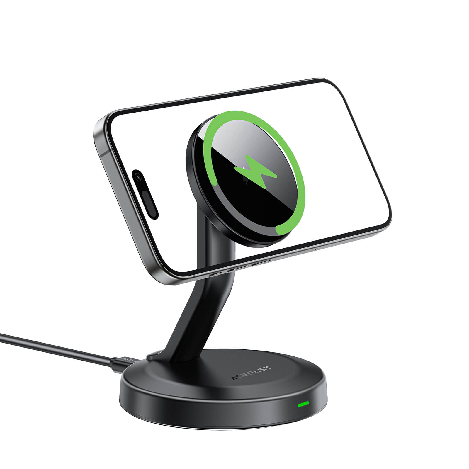 Acefast Magsafe 15W Wireless Charging Desktop Stand with LED Light E26