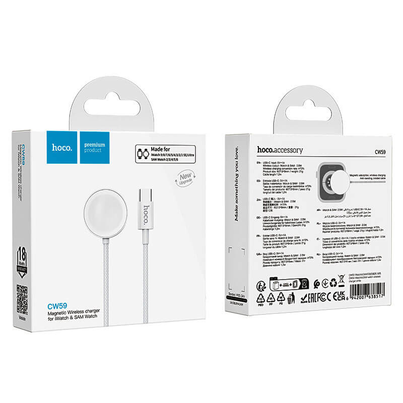 hoco. iWatch & Samsung Watch Lightweight Magnetic Wireless Charger CW59