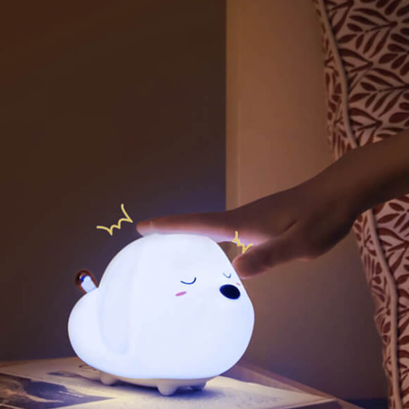 Baseus Adorable Dog Silicone RGB Mode Night Pat Light DGAM-B02