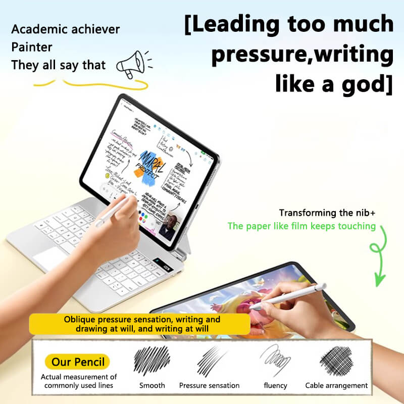 Mobie Screen Display Power Magnetic Adsorption Stylus Pen with iPad 2018 to 2025