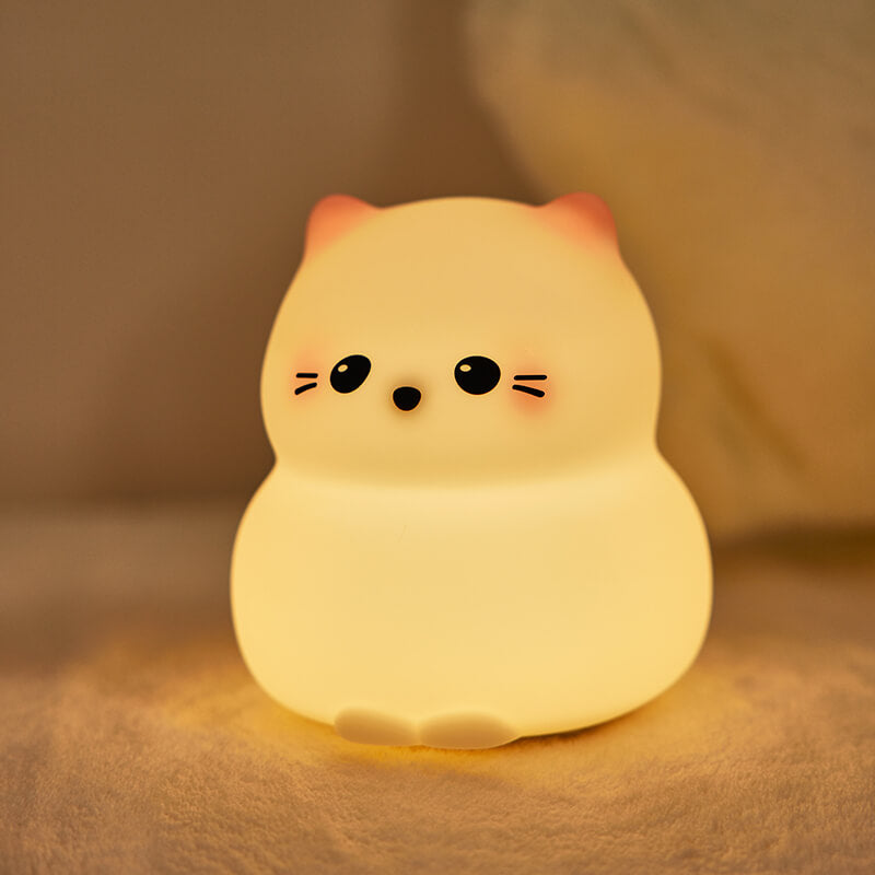 Mobie Guardiance Kitty Soft Touch Silicone Pat Light Night Lamp