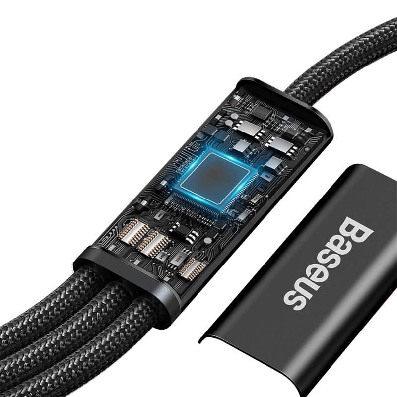 Baseus Rapid Series 3-in-1 Fast Charging Data Cable Type-C to C+L+C PD 20W 1.5m